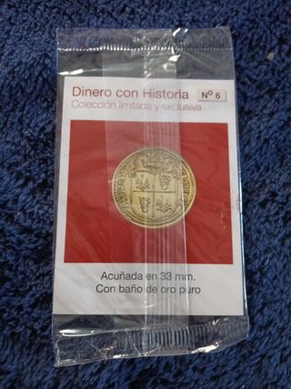 REPRODUCCION Doble Ducado Felipe II Milán 1578