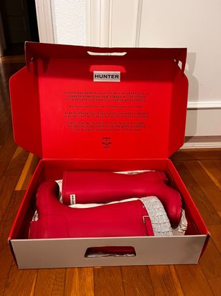 Botas de agua Hunter rojas