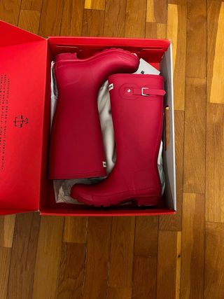 Botas de agua Hunter rojas
