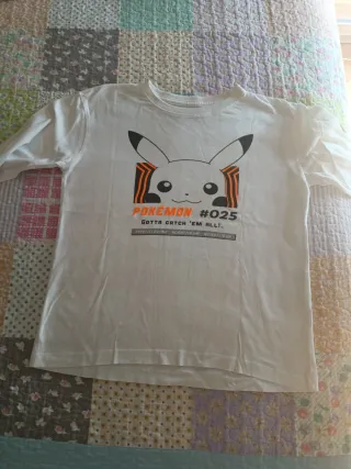 Camiseta Pokémon Pikachu Talla 9/10