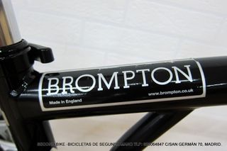 Bicicleta Brompton Negra Plegable