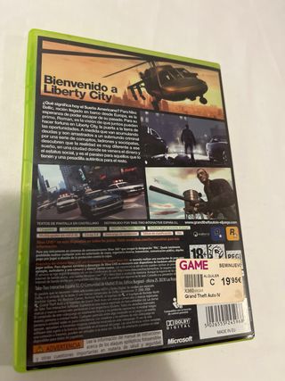 Grand Theft Auto IV Xbox 360.