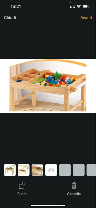 Tavolo Gioco Legno Bambini Multicolore