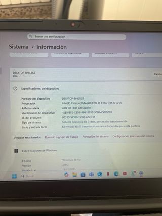 Ordenador portátil Lenovo Intel