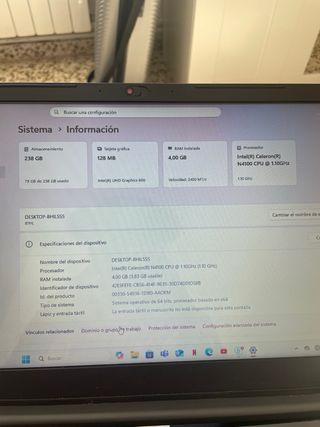 Ordenador portátil Lenovo Intel