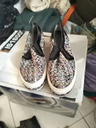 Scarpe donna tessuto fantasia