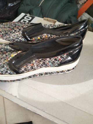 Scarpe donna tessuto fantasia