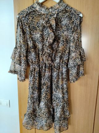 Vestido Denny Rose estampado animal print