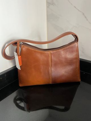 Bolso vintage floral marrón