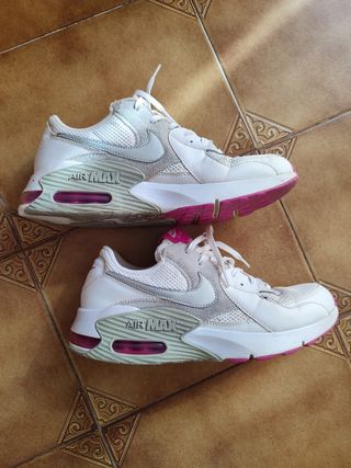 Nike Air Max Bambas Blancas y Rosas