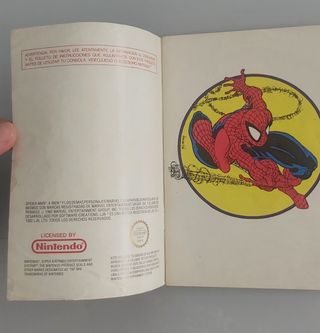 Manual Spiderman X-Men PAL ESP snes original