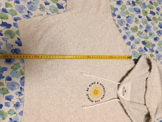 Sudadera Hollister corta gris talla S