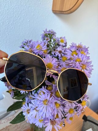 Gafas de sol metalizadas octogonales