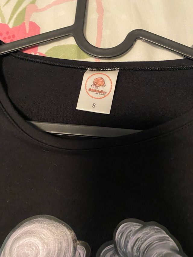 Vestido niña murciélago y arañas lentejuelas