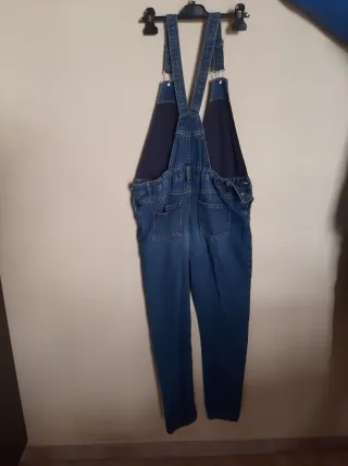 Salopette jeans con paillettes