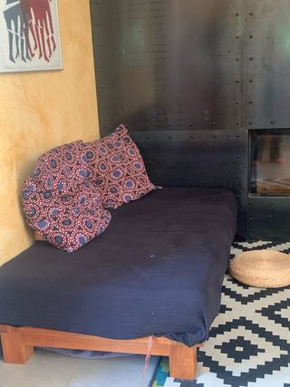 Panche in teak con materasso 160x90