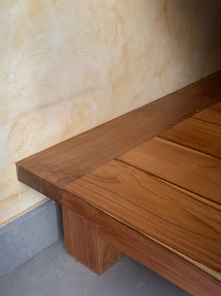 Panche in teak con materasso 160x90