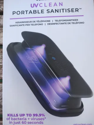 Desinfectante de teléfono con LED UV-C de HoMedics