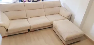 Sofá Chaiselongue 3 Plazas Beige