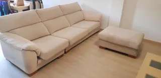 Sofá Chaiselongue 3 Plazas Beige