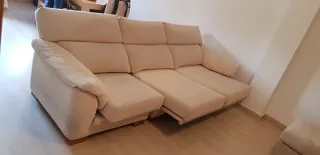 Sofá Chaiselongue 3 Plazas Beige