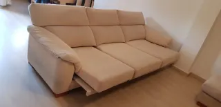 Sofá Chaiselongue 3 Plazas Beige