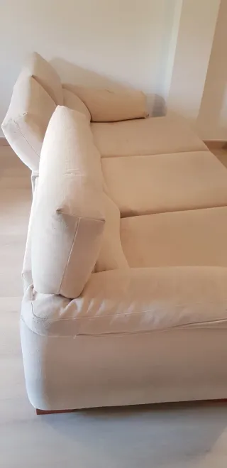 Sofá Chaiselongue 3 Plazas Beige