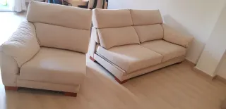 Sofá Chaiselongue 3 Plazas Beige