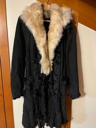 Cappotto camoscio pelliccia