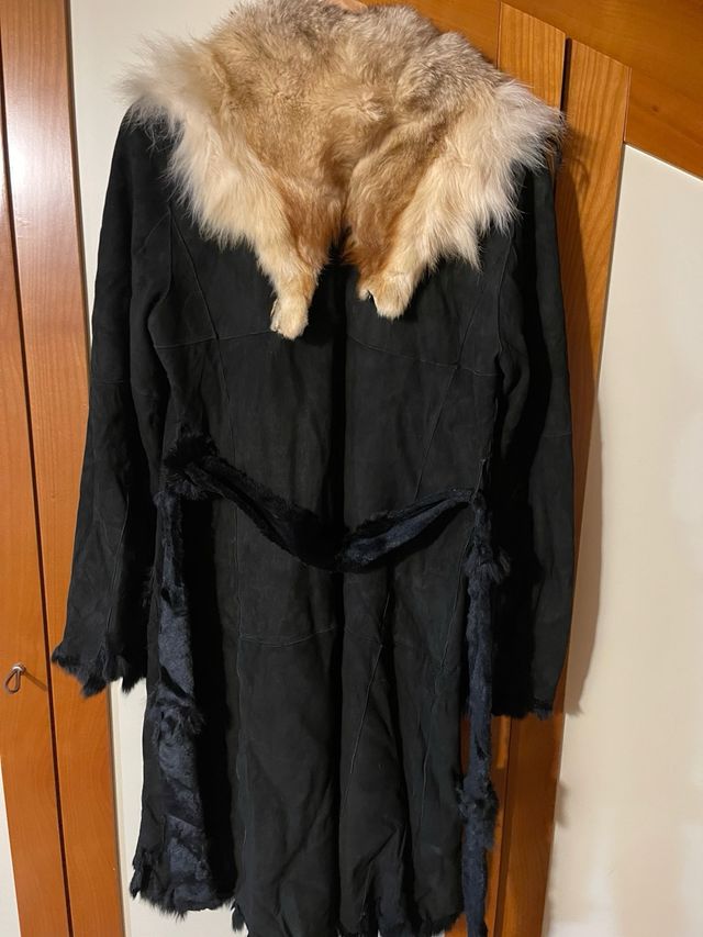 Cappotto camoscio pelliccia