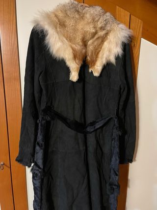 Cappotto camoscio pelliccia
