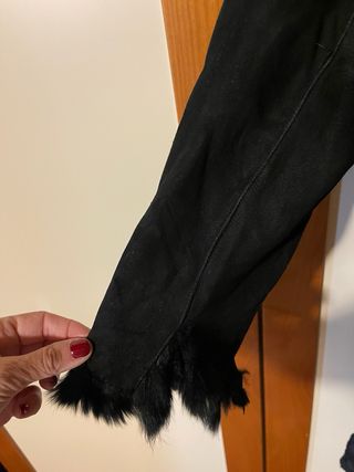 Cappotto camoscio pelliccia