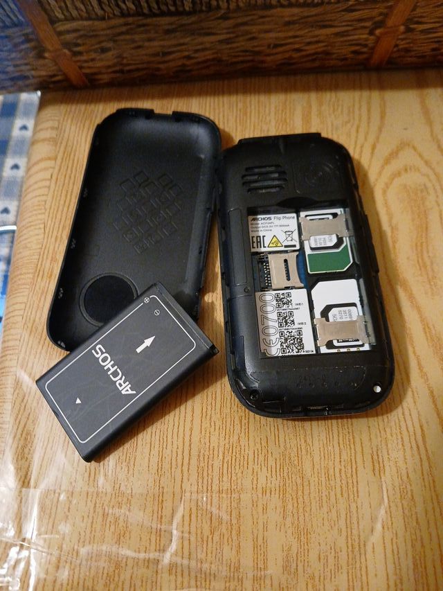 Telefono Archos Dual Sim Flip Nero