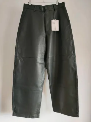 Pantalón Zara Piel Balloon Fit Edición Limitada