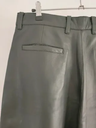 Pantalón Zara Piel Balloon Fit Edición Limitada