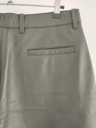 Pantalón Zara Piel Balloon Fit Edición Limitada