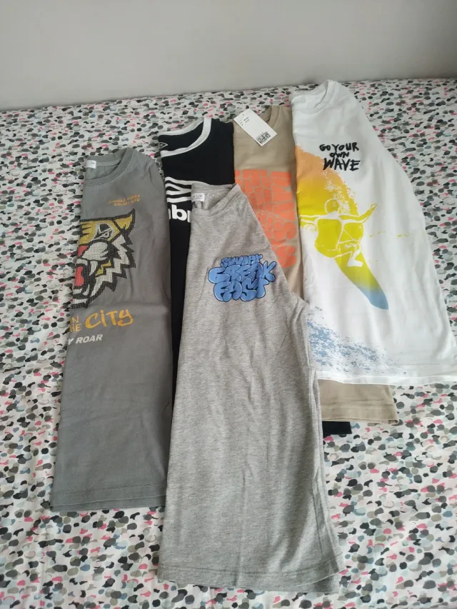 Lote 5 Camisetas Chico Manga Corta