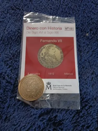 REPRODUCCION Fernando VII 8 Escudos México 1810