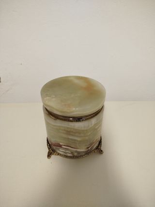 Scatola porta gioie onice e ottone