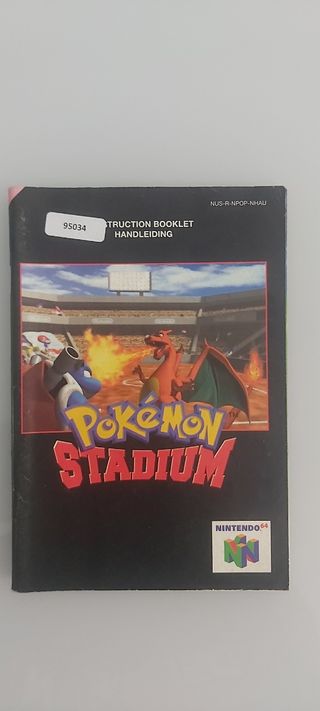 Manual Pokémon Stadium N64 PAL UKV / NNL original 