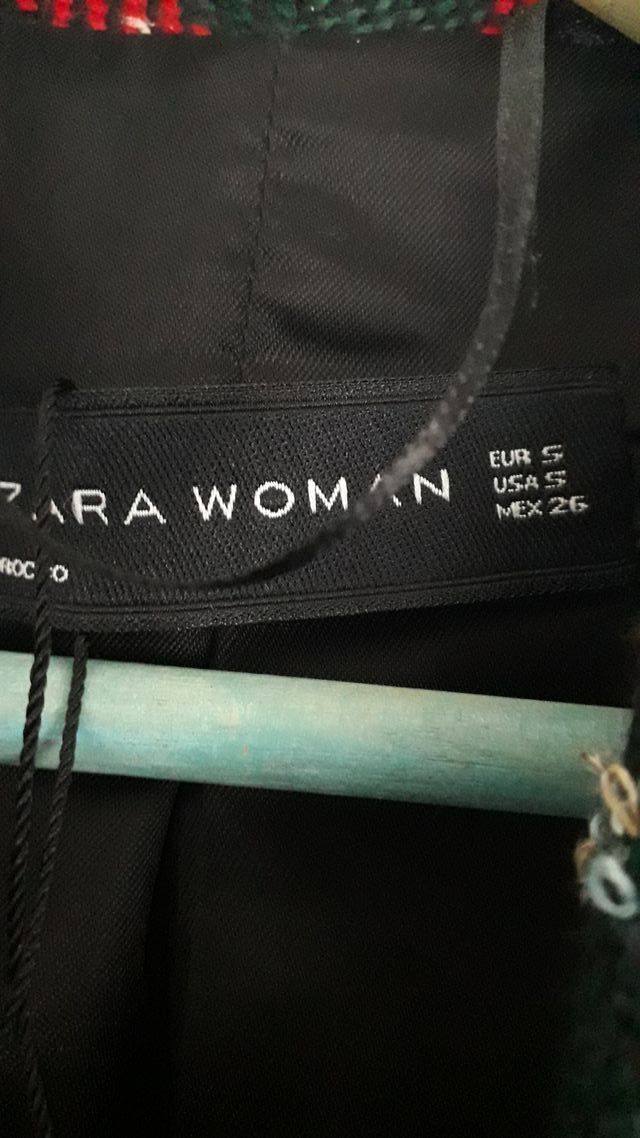 Blazer Zara Tartán Multicolor