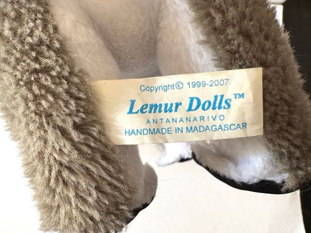 Peluche Lémur Maki Madagascar Original