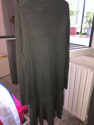 Vestito lungo grigio
