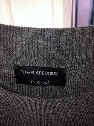 Vestito lungo grigio