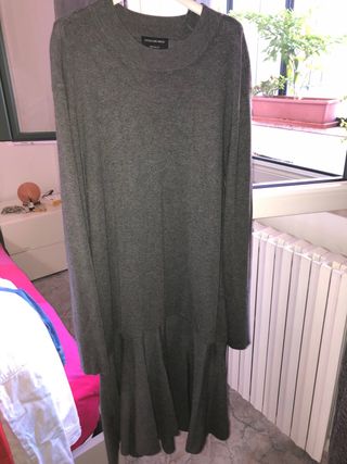Vestito lungo grigio