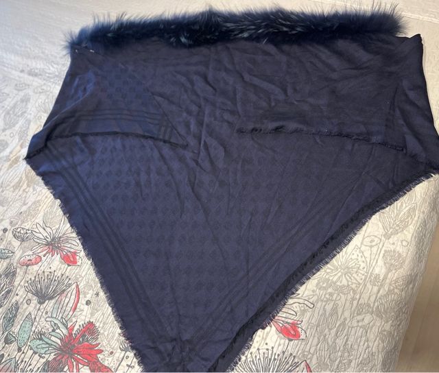 REBAJA!!! Capa Poncho LOEWE Lana y Pelo Auténtica