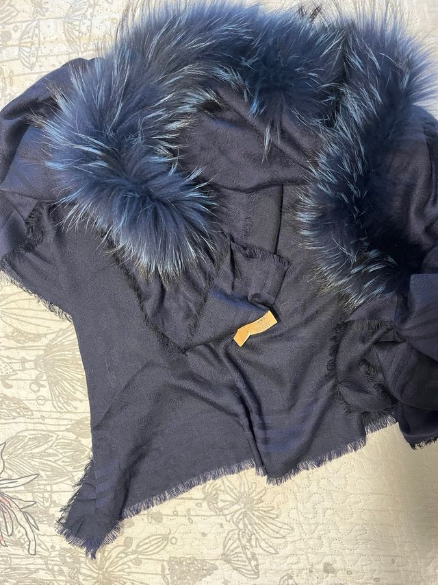 REBAJA!!! Capa Poncho LOEWE Lana y Pelo Auténtica