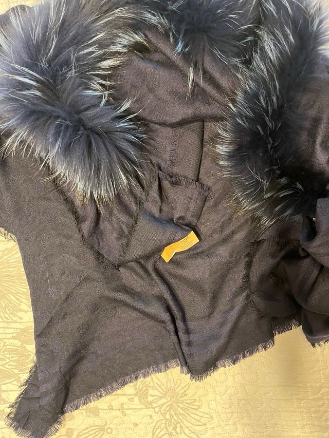 REBAJA!!! Capa Poncho LOEWE Lana y Pelo Auténtica