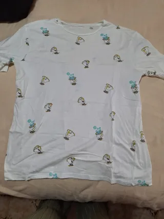 Camiseta Disney Blanca Estampada 
