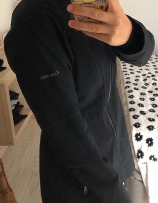 Abrigo Columbia Negro Mujer